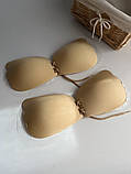 Бюстгальтер невидимка бежевий Invisible Bra Невидимий бюстгальтер В, С, фото 4
