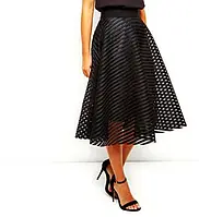 Женская юбка New look Нарядная Клёшная размер M-L чёрная