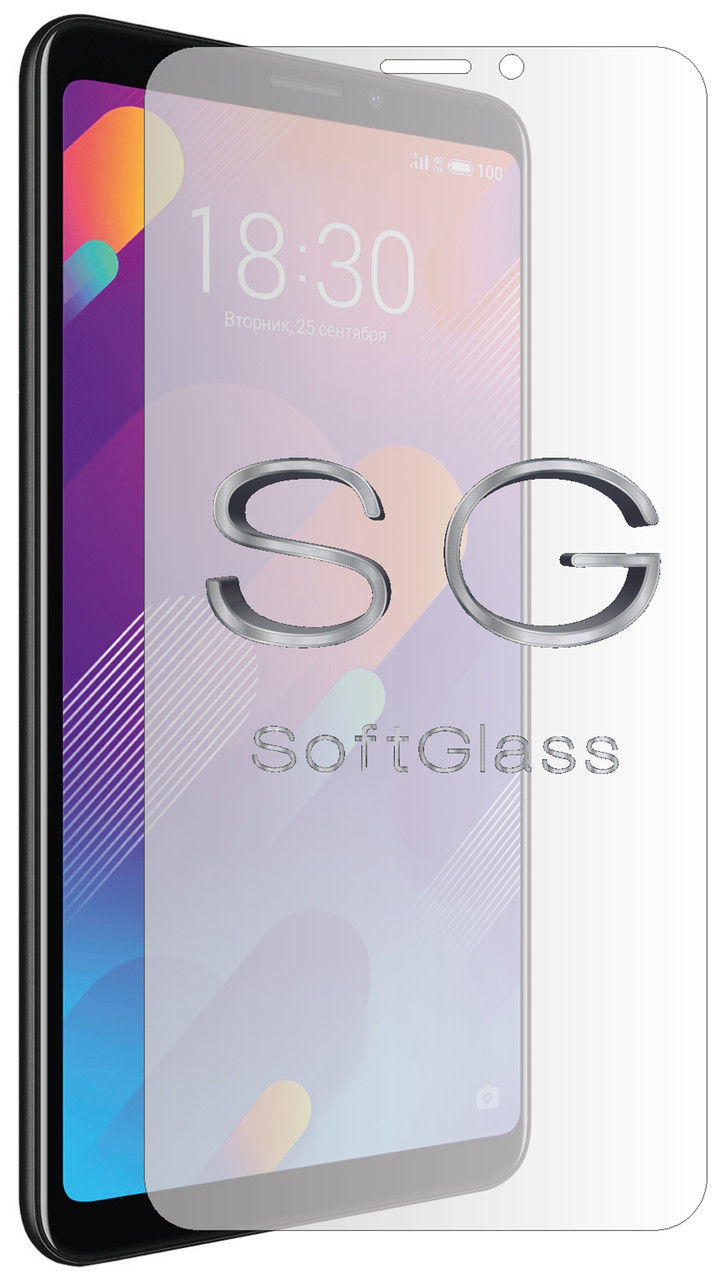 М'яке скло для Meizu M8 на екран поліуретанове SoftGlass, фото 1