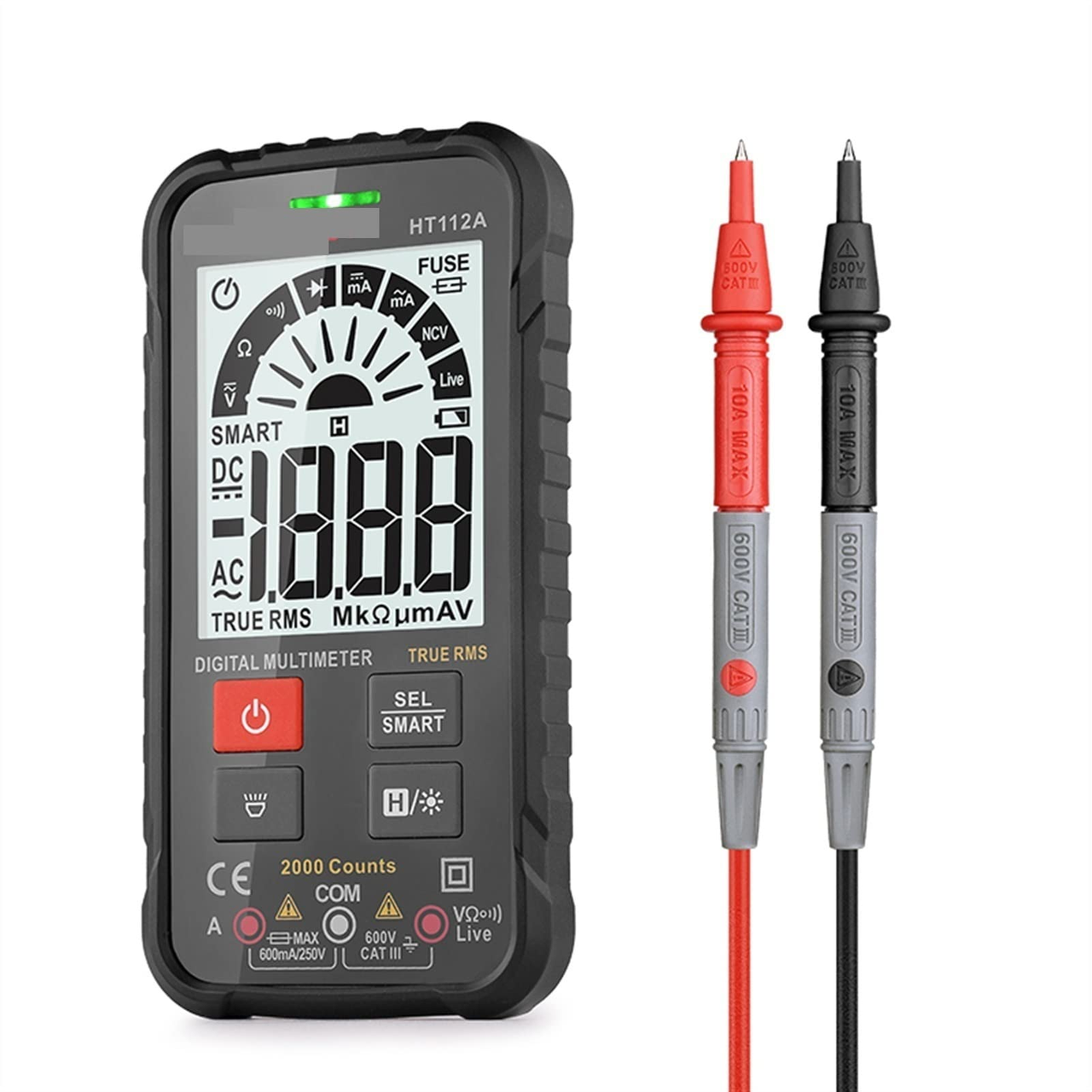Цифровий мультиметр Habotest HT112A (Smart), TrueRMS, фото 1