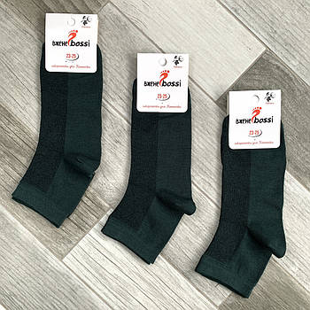 Шкарпетки жіночі сітка бавовна ВженеBOSSі, розмір 23-25, темно-зелені, 012161