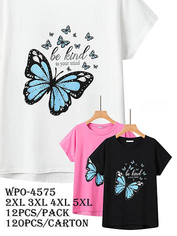 Женские футболки оптом, Glo-story,  2XL-5XL рр. арт. WPO-4575, фото 2
