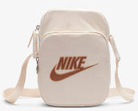 Сумка на плече Nike NK HERITAGE CROSSBODY - MTLC M 4L бежевий Уні 18x7,5x23 см