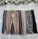 Жіночі літні штани Тканина бавовна стрейч Розмір 50-54 оверсайз, фото 2