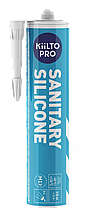 Санітарний силіконовий герметик Kiilto Pro Sanitary Silicone нейтральний №11 (натурально-білий) 310 мл