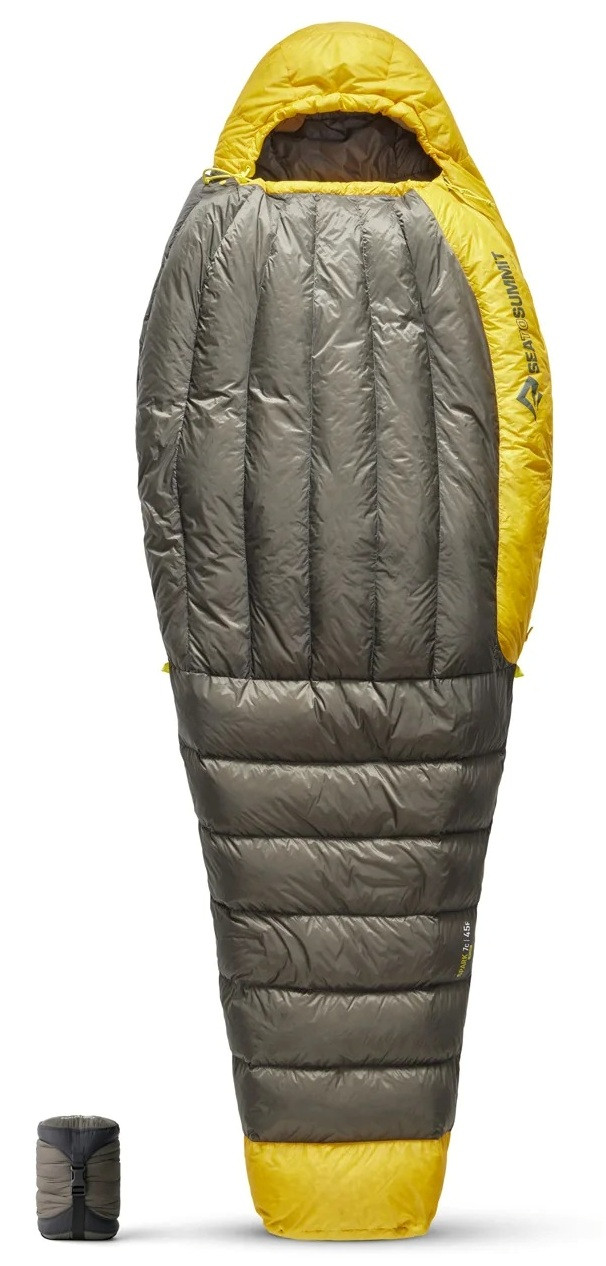 Спальний мішок-кокон (до 7°C) Sea to Summit Spark, Long (Beluga Black)