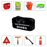 Сумка тих. допомоги Набір автомобіліста технічної допомоги Євростандарт Набір автомобіліста 9 одиниць, фото 5