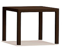 Квадратный стол из ротанга тиснение Keter стол Melody Quartet Уличный обеденный стол коричневый мебель