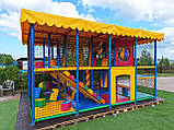 Дитяча ігрова кімната лабіринт "Зоопарк" з дахом та шторами, фото 9