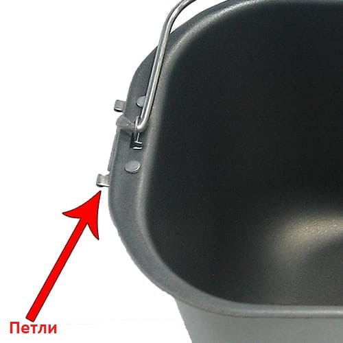 Приклад кріплення відра для хлібопічки Kenwood BM250 Приклад кріплення відра для хлібопічки Kenwood BM250
