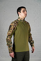 Военная рубашка multicam рипстоп боевая тактическая штурмовая для зсу армейский весенний убакс мультикам YYY