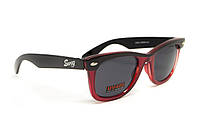 Очки защитные открытые Swag Hipster-4 Red (gray) серые