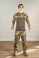 Камуфляжный костюм пиксель рипстоп военный тактический мм14 пиксельная форма лето штурмовая армейская ВСУ YYY