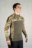 Боевая рубашка coolmax пиксель полевая летняя тактическая мм14 камуфляжный убакс военный мужской всу YYY