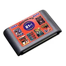 Картридж для сега мегадрайв 2 збірники 81в1 Battletoads Double Dragon Comix Zone Contra Hard Corps, фото 3