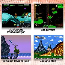 Картридж для сега мегадрайв 2 збірники 81в1 Battletoads Double Dragon Comix Zone Contra Hard Corps, фото 4
