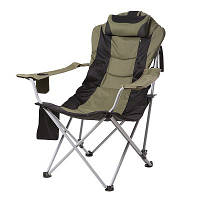 Стул складной 140 кг Директор зеленый Time Eco Кресла складные кемпинговые Кресло раскладное для отдыха Кресло