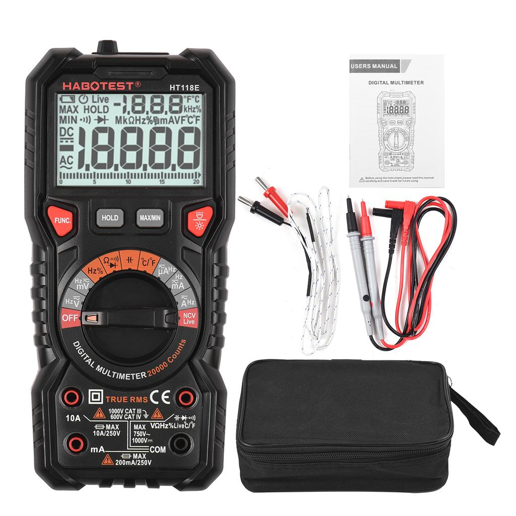 Цифровий мультиметр Habotest HT118E, TrueRMS