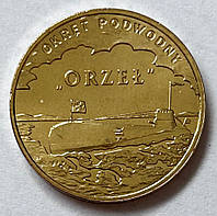Польша 2 злотых 2012, Польские суда: Подводная лодка "Орел"