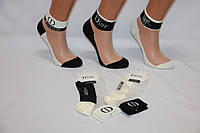 Женские носки короткие с капроновым верхом BY634 36-41 ассорти BY634-2