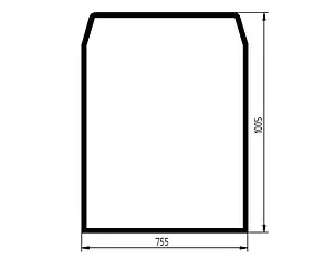 Скло лобове JCB 520-20  827/80111