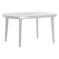 Стіл пластиковий прямокутний Keter стіл Elise світло-сірий Столи для літніх кафе Стіл пластиковий садовий