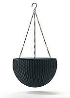 Подвесные горшки для цветов Емкости для растений Keter Rattan hanging sphere Горшок ротанг Горшок круглый для