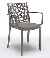 Стул садовый пластиковый BICA Matrix Столы и стулья в беседке Стулья для сада в кафе Стулья для двора Стулья