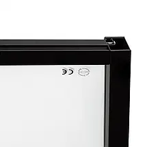 Душова кабіна Qtap Virgo BLA1099AC8 90x90х190 см без піддону чорна скло прозоре 8 мм, фото 4