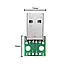 Модуль USB 2.0 Type A Male в DIP-4 роз'єм на платі pcb, фото 3