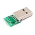 Модуль USB 2.0 Type A Male в DIP-4 роз'єм на платі pcb, фото 4