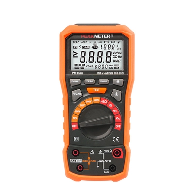 Мультиметр, вимірювач опору ізоляції (мегаометр) PeakMeter PM1508 портативний