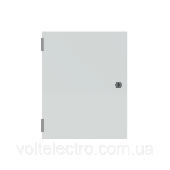 Металева шафа IP 65 з непрозорими дверима в комплекті з монтажною платою 500x400x200 мм, фото 1