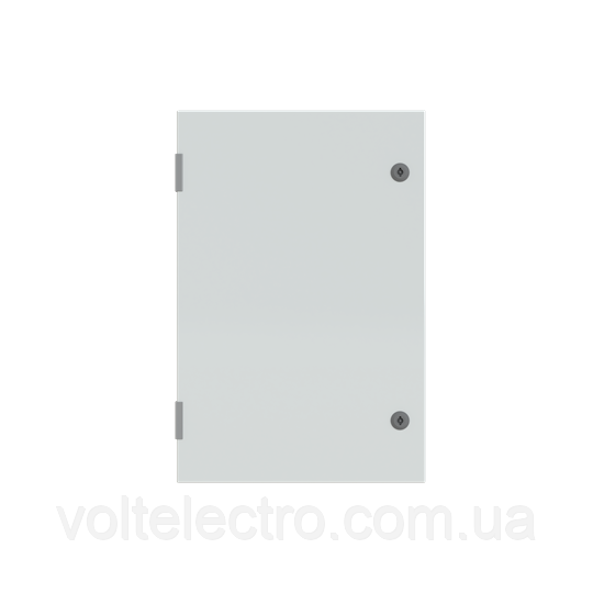 Металева шафа IP 65 з непрозорими дверима в комплекті з монтажною платою 700x500x200 мм, фото 1