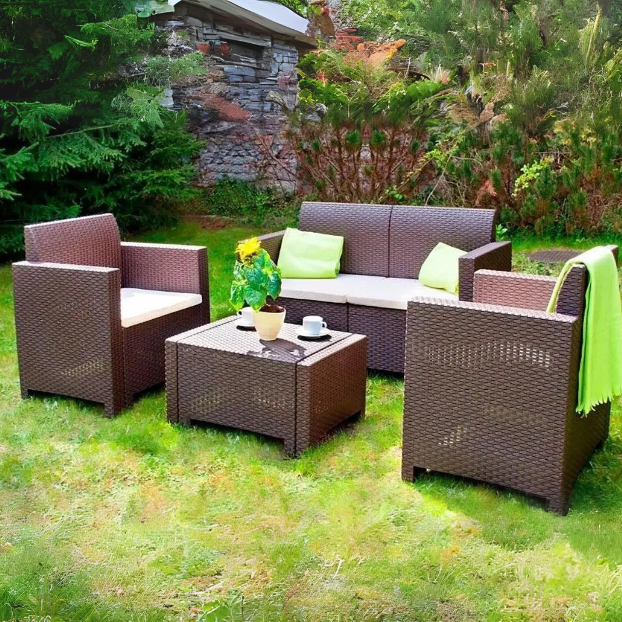 Набори садовой мебели для улицы Садовая мебель bica Nebraska 2 Мебель для сада и террасы Мебель для двора Плетеная мебель