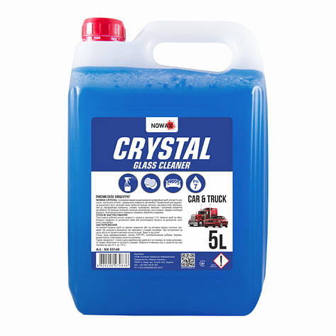 Очисник скла Nowax Crystal Glass Cleaner концентрат 1:10, 5л, фото 1