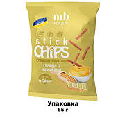 Baget CHIPS гірчиця з вершками, натуральні сухарики пшеничні, пшеничні сухарики на сніданок або перекус