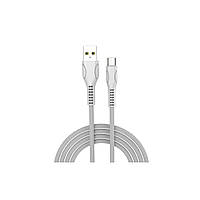 Дата кабель USB 2.0 AM to Micro 5P 1.0m line-drawing white ColorWay (CW-CBUM028-WH)