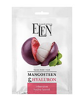 Тканевая маска для лица ELEN Mangosteen&Hyaluronic Acid 25 мл - освежает кожу, увлажняет и наполняет энергией