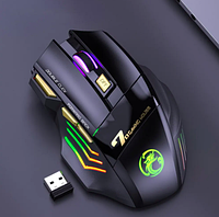 Беспроводная игровая мышь MICE GW-X7 USB 3200DPI Dual Mode заряжаемая Bluetooth с 7 цветной подсветкой