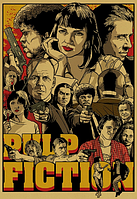 Настінний постер - плакат до фільму "Кримінальне чтиво - Pulp Fiction" (Ума Турман - Uma Thurman)