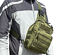 Сумка тактична плечова EDC. 7 л. Олива, фото 2