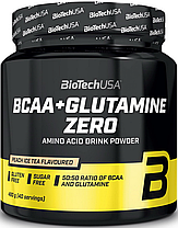 Амінокислоти Всаа Глютамін BioTech BCAA + Glutamine ZERO 480 гр апельсин, фото 2