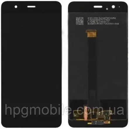 Дисплей для Huawei P10 Plus модуль (екран, сенсор) з кнопкою Home, оригінал, Чорний, фото 1