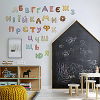 Наклейки на стены в детскую в школу LIPKO Украинский алфавит