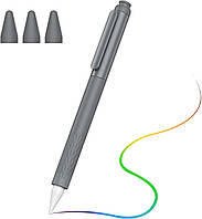 Футляр для ручки MoKo, сумісний з Apple Pencil 2+3 змінні пружинні кришки Сірий