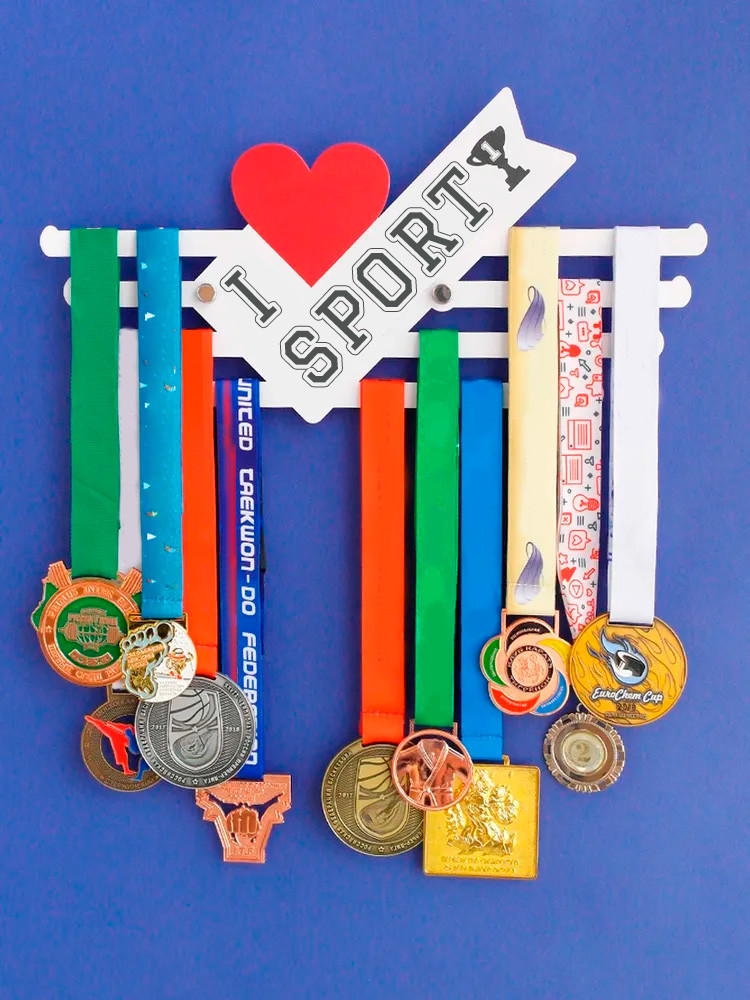 Медальниця металева "I love sport"