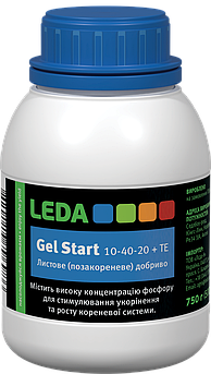 Стартове добриво для розсади Leda Gel Start 10-40-20 + TE 750 г (500 мл) комплексне водорозчинне