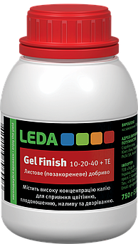 Калійне добриво Leda Gel Finish 10-20-40 + TE 750 г (500 мл) гелеве комплексне з мікро та макроелементами