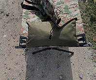 Тактическая подушка Камуфляж с креплениями ( фиксатор на раскладушку )